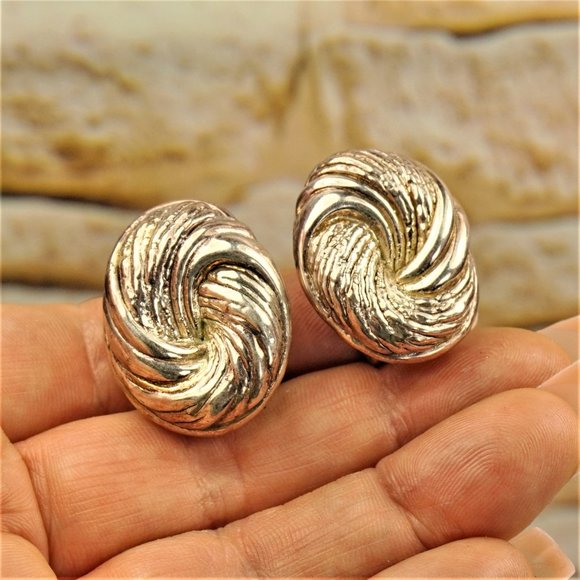 ISRAEL STERLING OMEGA EARRINGS, Gift for Her - Picture 10 of 10